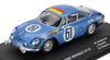 Renault Diecast Model Car 1/43 Alpine A110 GORDINI TEAM ECURIE LEOPARD 24 Hours of Le Mans 1968