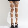 Sexy Babes Wind Legchain Stretch Straps Leg Chain, Sweet Cool Cross Love Leg Ring