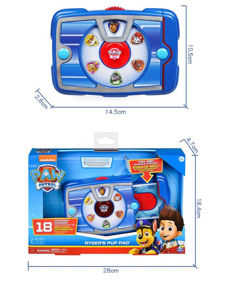 Bilingual PAW Patrol Ryder & Pups Mission Selector Toy 17703