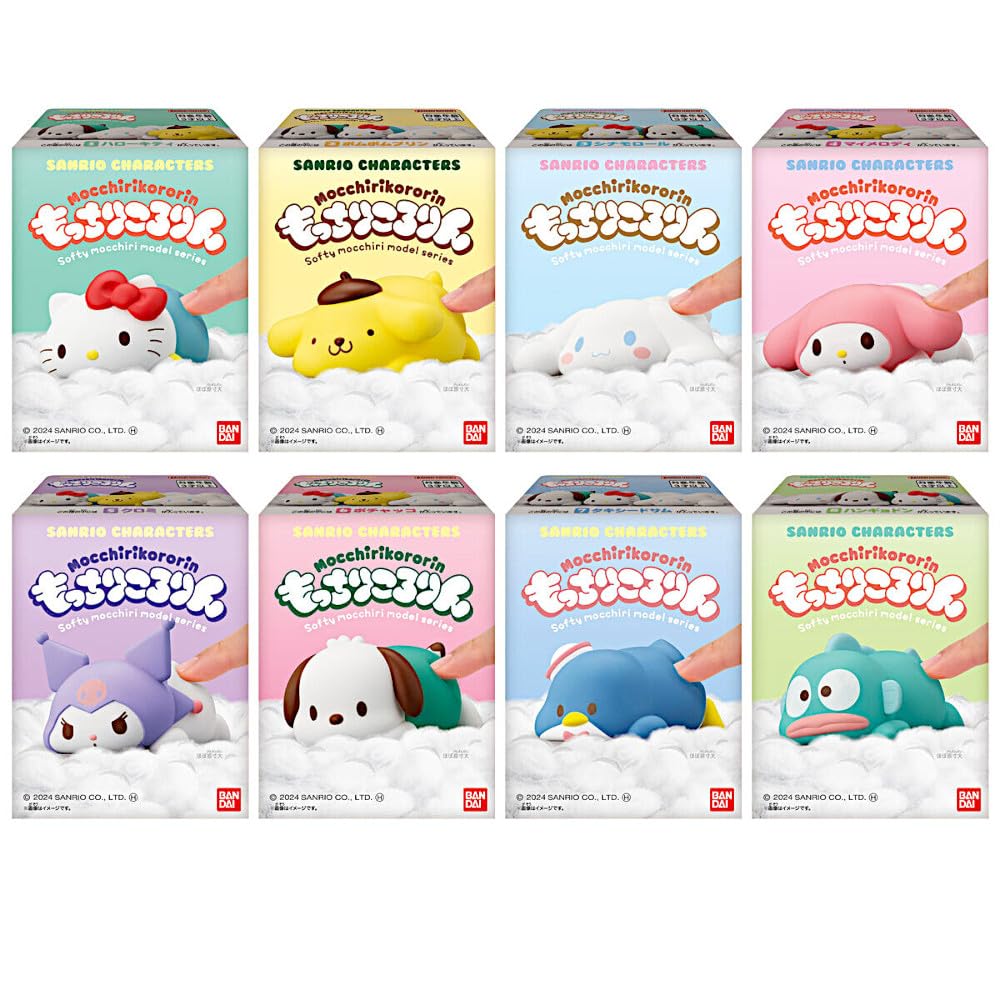 Moale și pufos toate cele 8 tipuri de personaje SanRio, [set complet]
