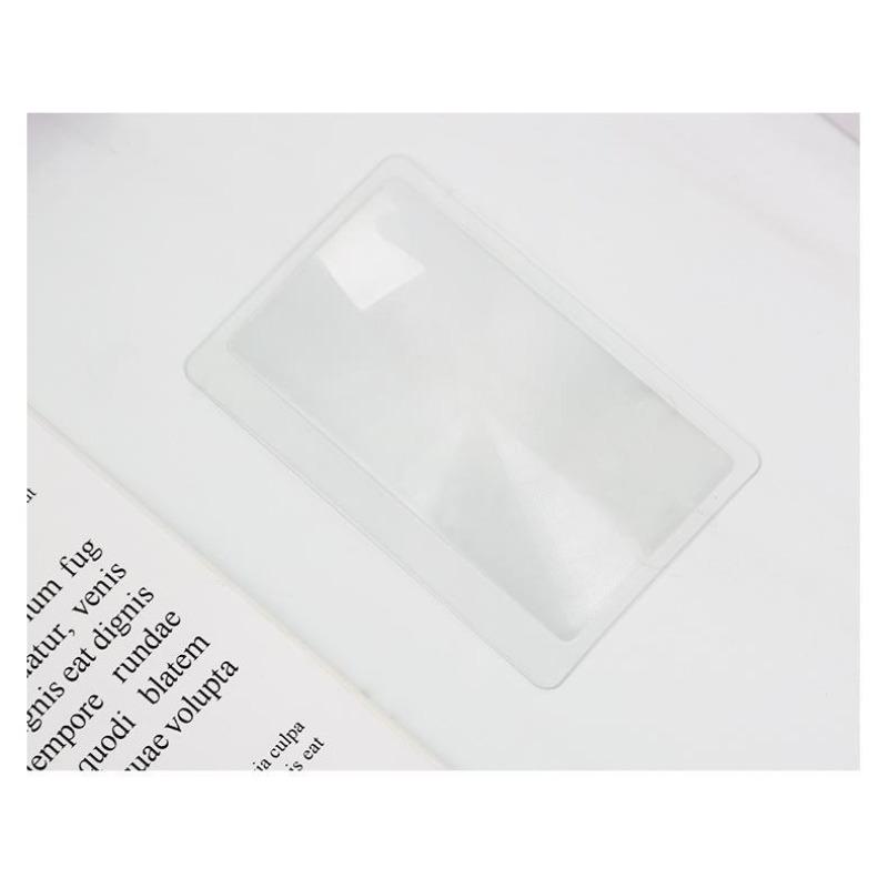 Pocket-Sized Plastic Magnifier with High-Definition Lens and Ruler Markings