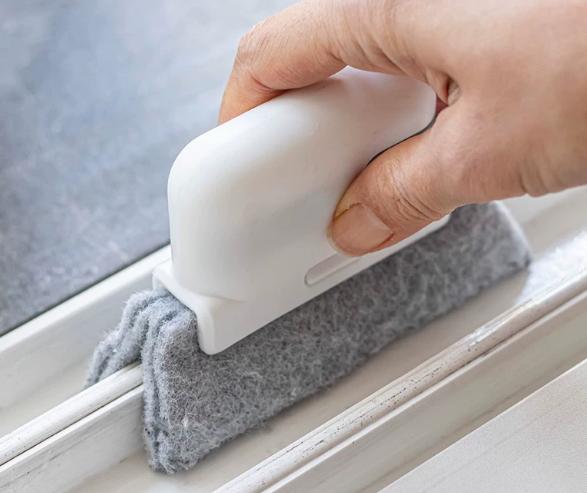 13.5*8.8Cm Cleaning Brush Specially for Blinds Sliding Door Window Track Groove Dust Removal Household Slot Stain Cleaning Tool