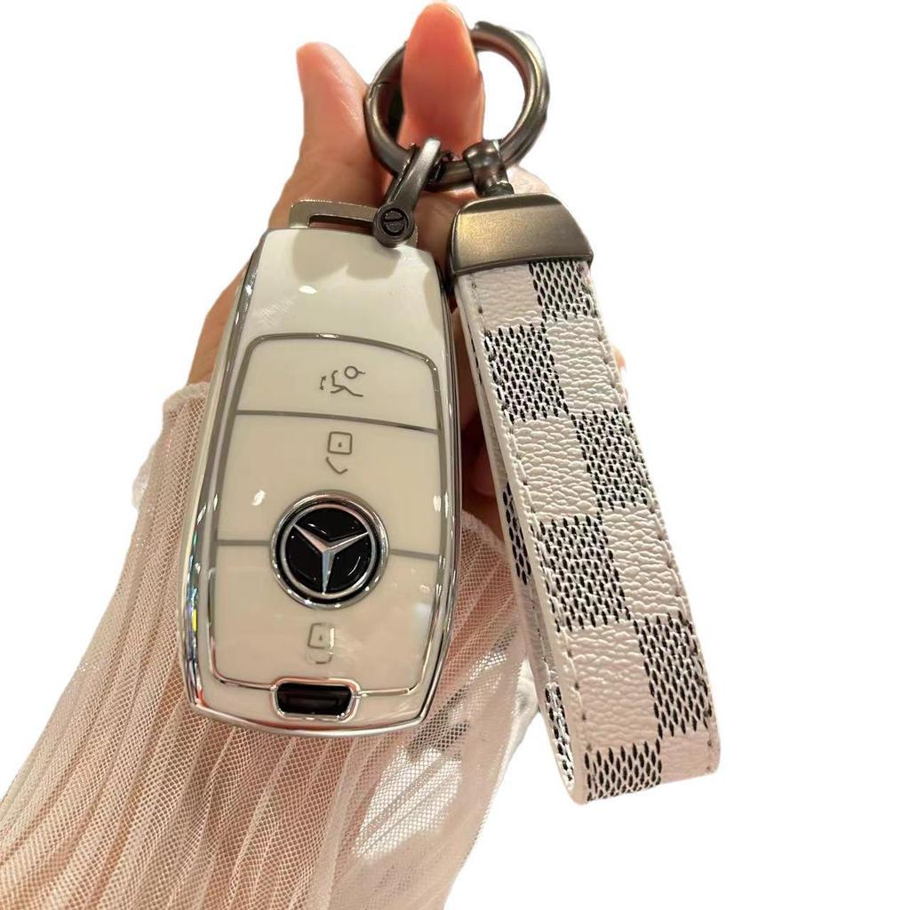 Mercedes-Benz E300L Key Cover for C260L, C200L, A200L, GLE, GLC300L, GLA200 Shell, Suitable for Car Keys