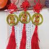 S-1Pc 2026 Year Of The Horse Wall Hanging Ornament New Year Lucky Housewarming Decoration Red Wooden Plaque Horse Pendant Gifts