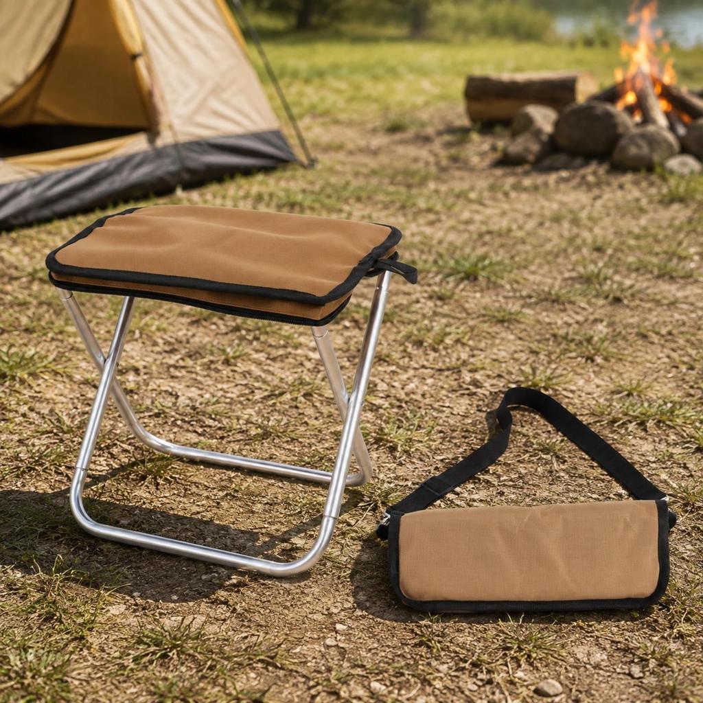 Folding Camping Stool Portable Seat Travel-Friendly for Picnics