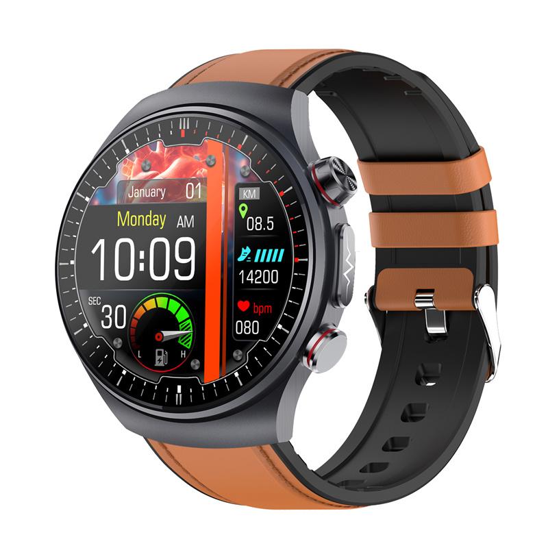 ET488 AMOLED Smart Watch Heart Rate Blood Pressure ECG Health Monitor SOS Wristwatch Sports Fitness Tracker Men Women Smartwatch