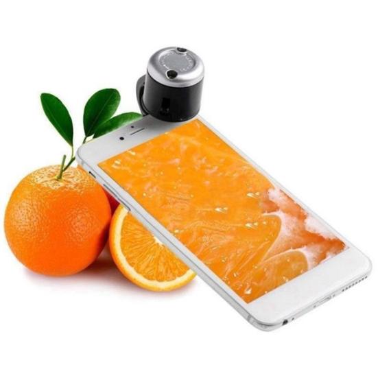 30X Uniwersalne LED Szkło Powiększające do Telefonu Światło Mobilny Obiektyw Klips do Aparatu Mikroskop