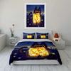 "Cat Starry Night Decoration Set" Multiple sizes kid's and adults' bedroom Exquisite 3PC bedding set gift