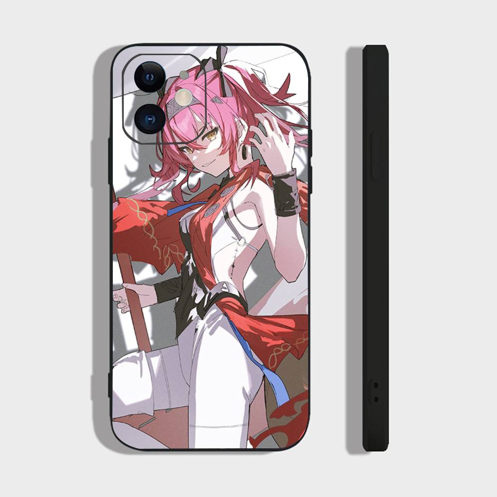 

Lupa Anime Game W-Wuthering Waves Phone Case For IPhone 17 Air 16 15 14 13 Pro Max 11 12 Black Silicone Cover IPHONE 16PRO