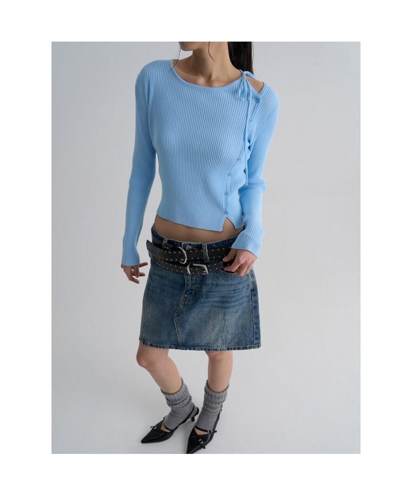 8SECONDS Multistripe Pullover Sky Blue