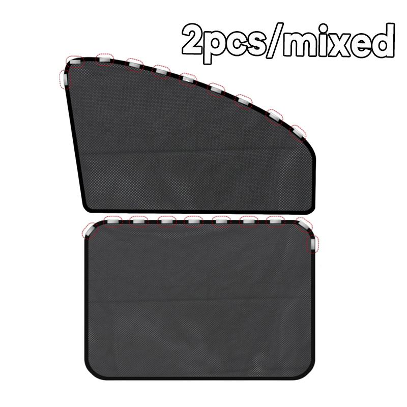 Magnetic Car Sunshade Curtains Summer Protection Side Window Shades Foldable Car Sun Shade Front Rear Auto Accessories