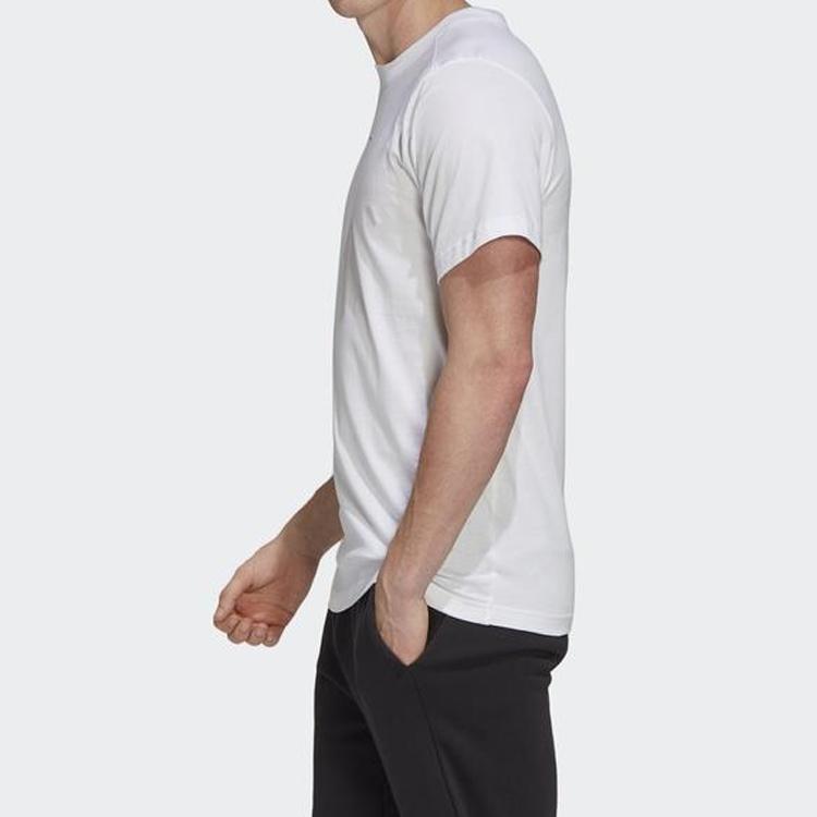 Adidas 3-Stripes Tape Tee Men Tops White FL3605