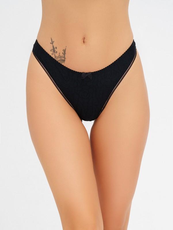 ISSA Plus Thong with Floral Texture