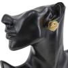 Chanel COCO Mark Earring Vintage Plated Gold 16g Women Used