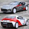 1:32 Scale GR86 AE86 Sports Car Model Toy Metal Diecast Doors Opened Pull Back Miniature Vehicles Models Kids Desktop Ornaments
