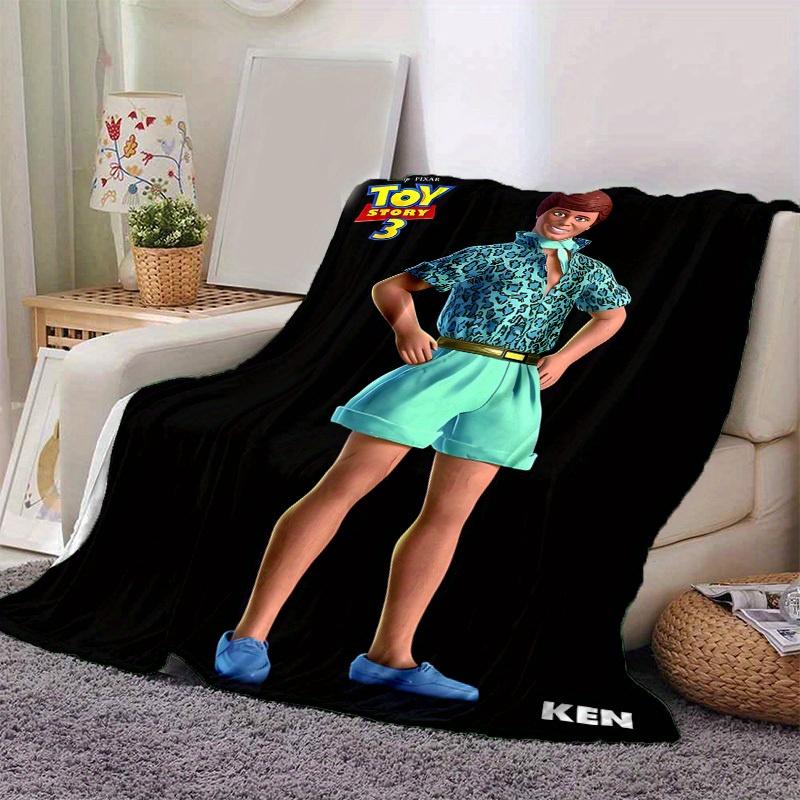 

1pc, Toy Story Ken Blanket Home Decor, Couch Throw, Outdoor Blanket, Gift for Him, Flannel Coverlet, Suitable for Bedroom, Living Room 80x120cm