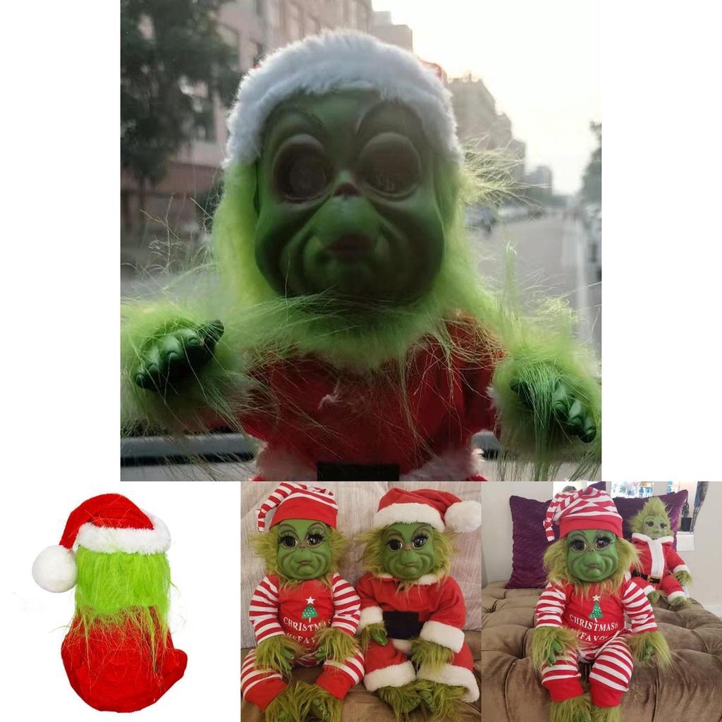 Adorable 20cm Grinch Doll Christmas Stuffed Plush Toy Perfect For Holiday Decor