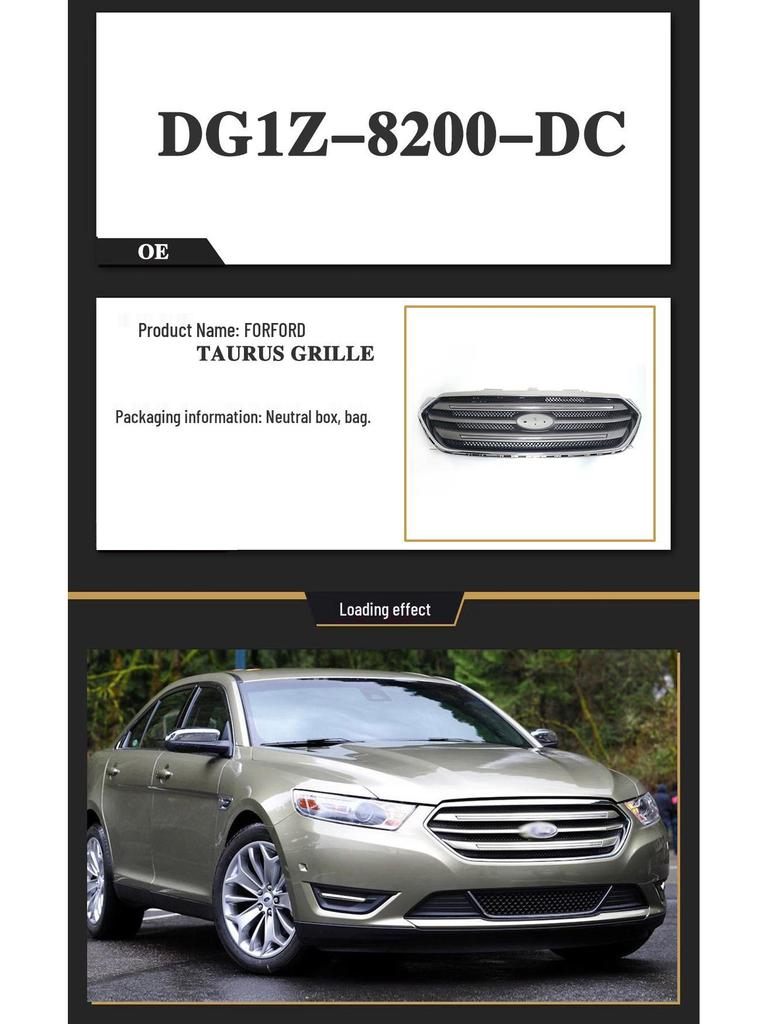 2013-2019 Ford Taurus Grille Center Mesh DG1Z-8200-SA