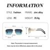 Square Frame Metal Double Beam Modern Sunglasses For Men Square Face Long Face Compatible Glasses Personalized Men Glasses