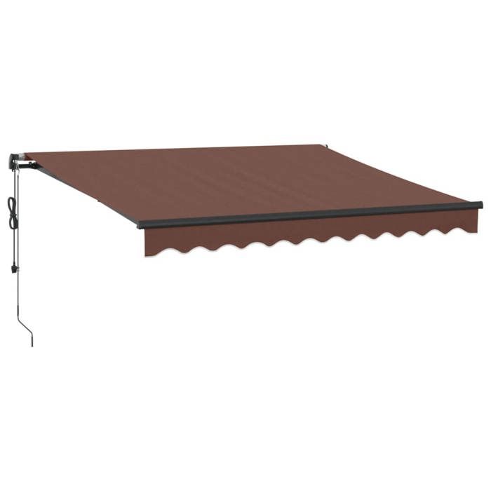 VidaXL Automatic Retractable Awning Brown 300x250 Cm, Awning, Door Awning, Garden Awning, Blind, Awning of 3310203