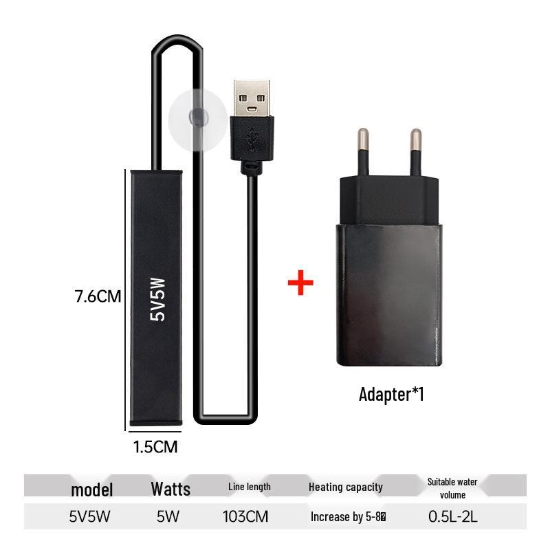 Mini Heating Rod for Small Fish Tanks: USB-Powered Automatic Temperature Controller for Turtles and Tropical Fish
