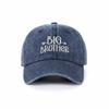 Verstellbare Big Brother Big Sister Kappen Gewaschene Baumwolle Kinder Papa Hut Geschwister Baseballkappen Geschenke