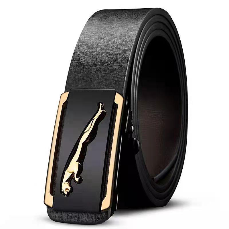 Bezszwowa Automatyczna Klamra Skórzany Pasek Męski - Casualowy Pasek do Talii dla Mężczyzn w Średnim i Młodym Wieku