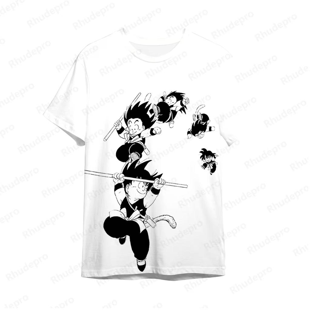 Men's T-shirt High Quality Dragon Ball Wukong Short Sleeve Shirt Super Clothing Super Saiya Trend Top Anime