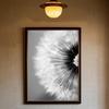 Black And White Art Plant Flower Poster HD Art Sticky Wall Waterproof Home Living Room Bedroom Bar Aesthetic Decoration