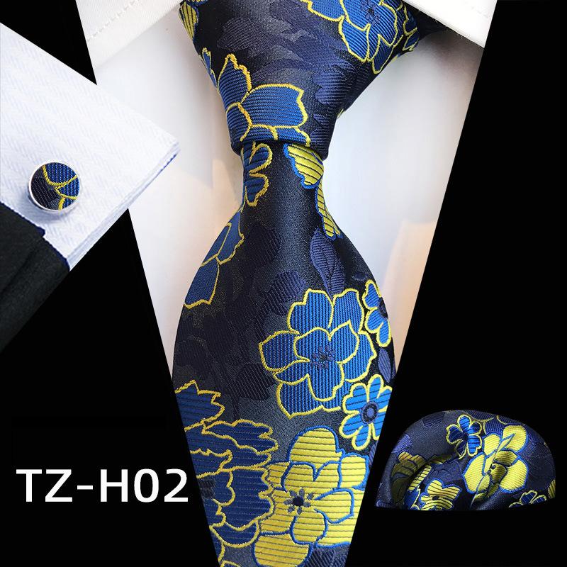 Paisley Fashion Men'S Tie Pocket Towel Cuff Three-Piece Set