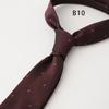 Gentleman British Style 8CM Mens Polka Dot Neck Tie Dark Green Brown Striped Silk Ties Luxury Soft Necktie Wedding Tuxedo Cravat