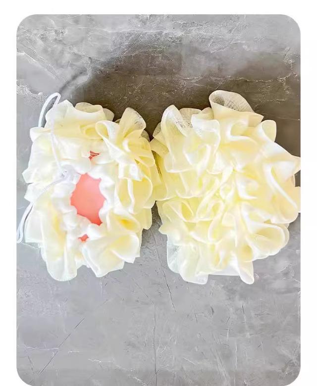 Super Soft Bath Scrubber with Soap Holder – Produces Rich Foam, Perfect for Back Scrubbing