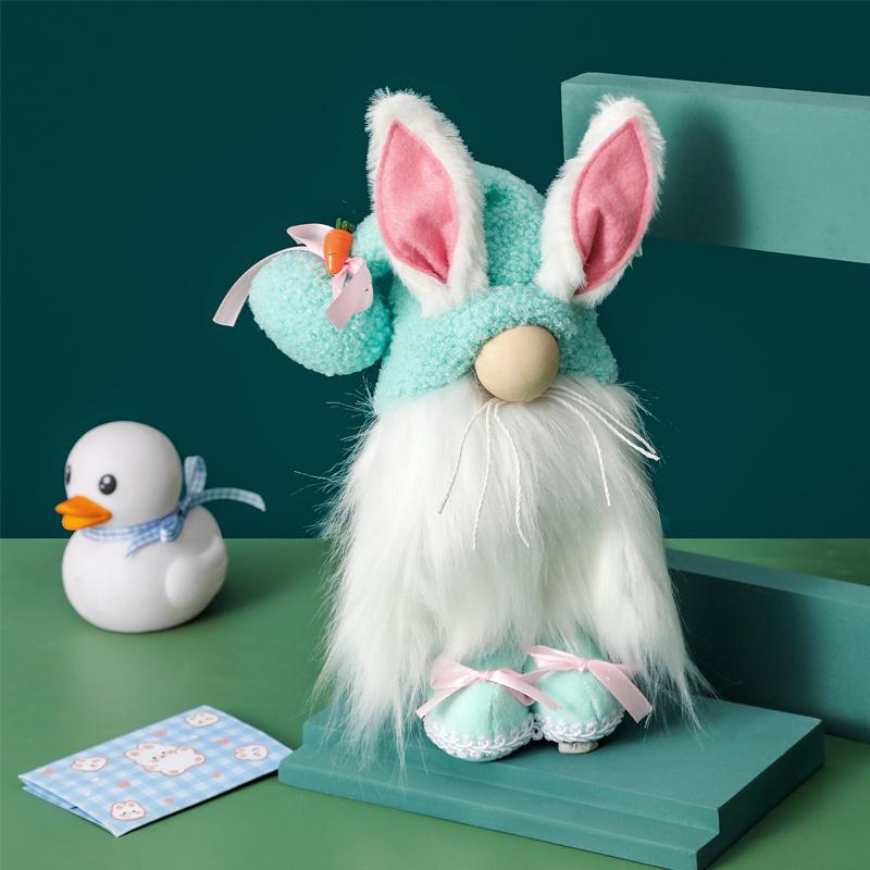 Easter Gnome Bunny Rabbit Nordic Gonk Tomte Pluszowe zabawki Lalki ozdoby Prezenty dla dzieci