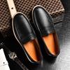 Fashion Genuine Leather Men Loafers New Summer Man Casual Shoes Soft Soled Slip on Flats Outdoor Walking Shoe Fashion Business Moccasins