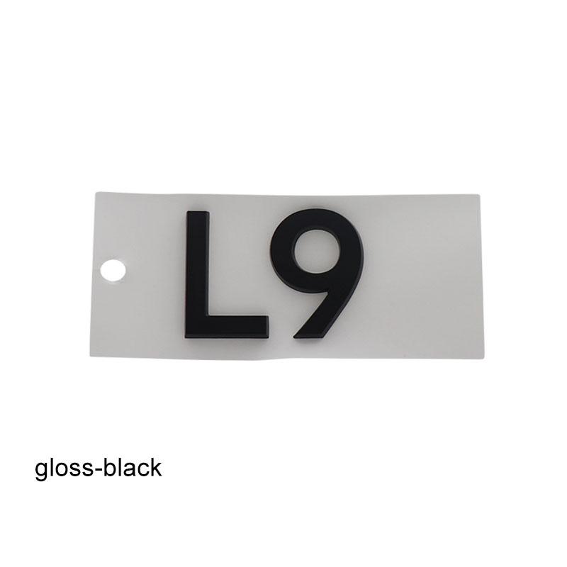 3D Premium L7 L8 L9 ABS Buchstaben für Auto-Emblemabdeckung Aufgewertete Außen Dekorationsaufkleber Autozubehör Aufkleber Emblem Abzeichenaufkleber