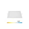 Spot LED carré EDM - 22cm - 20W - 1500lm - 6400K - Cadre blanc - 31582