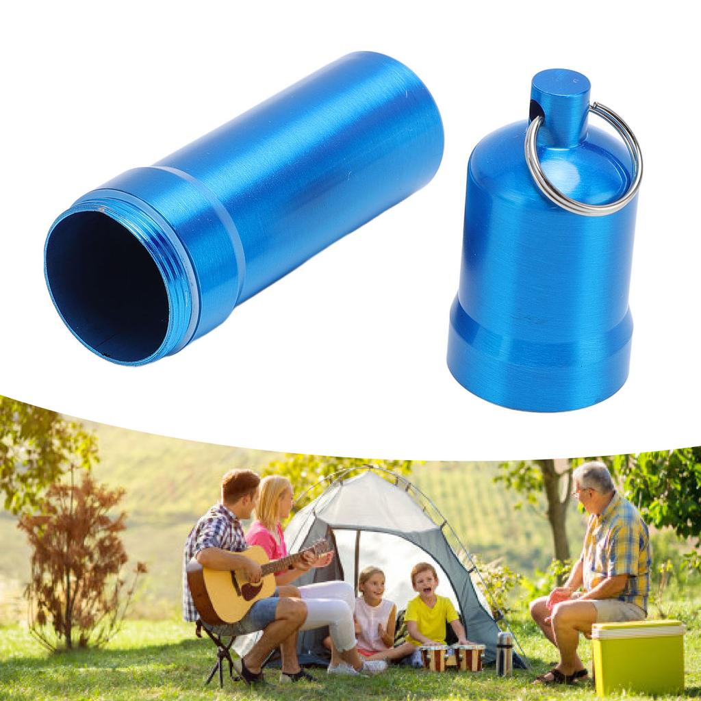 Metall-Aufbewahrungsrohr Aluminiumlegierung Wasserdichtes Rohrbehälter für Outdoor-Camping-Reisen