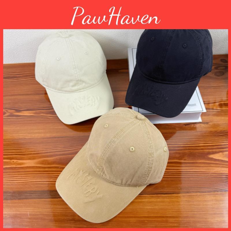 Baseball Cotton Cap With Emblem Design For Spring Sun Fashionable Protection