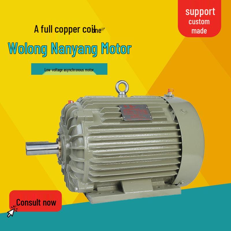

Трифазний асинхронний мідно-котушковий двигун Wolong Nanyang NEMA з високим ковзанням