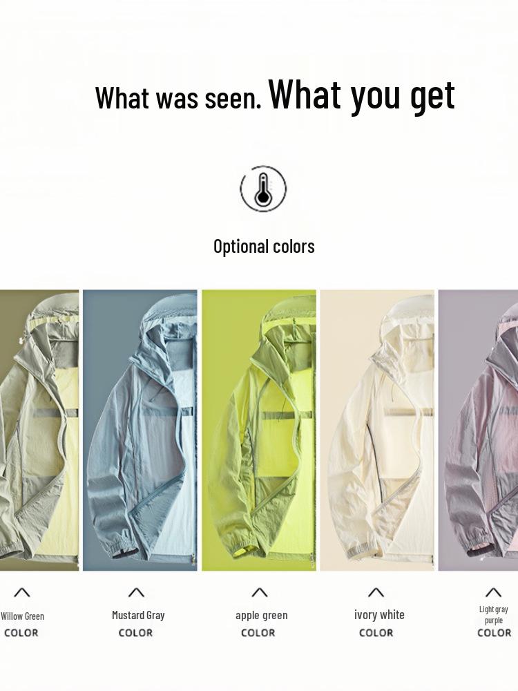 Women's Lightweight UV Protection Reflective Jacket for Outdoor Activities