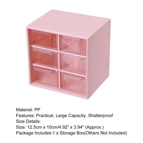 Úložný box Velkokapacitní prostorově úsporný PP zásuvkový typ Organizér pro stolní pero Makeup Box pro domácnost