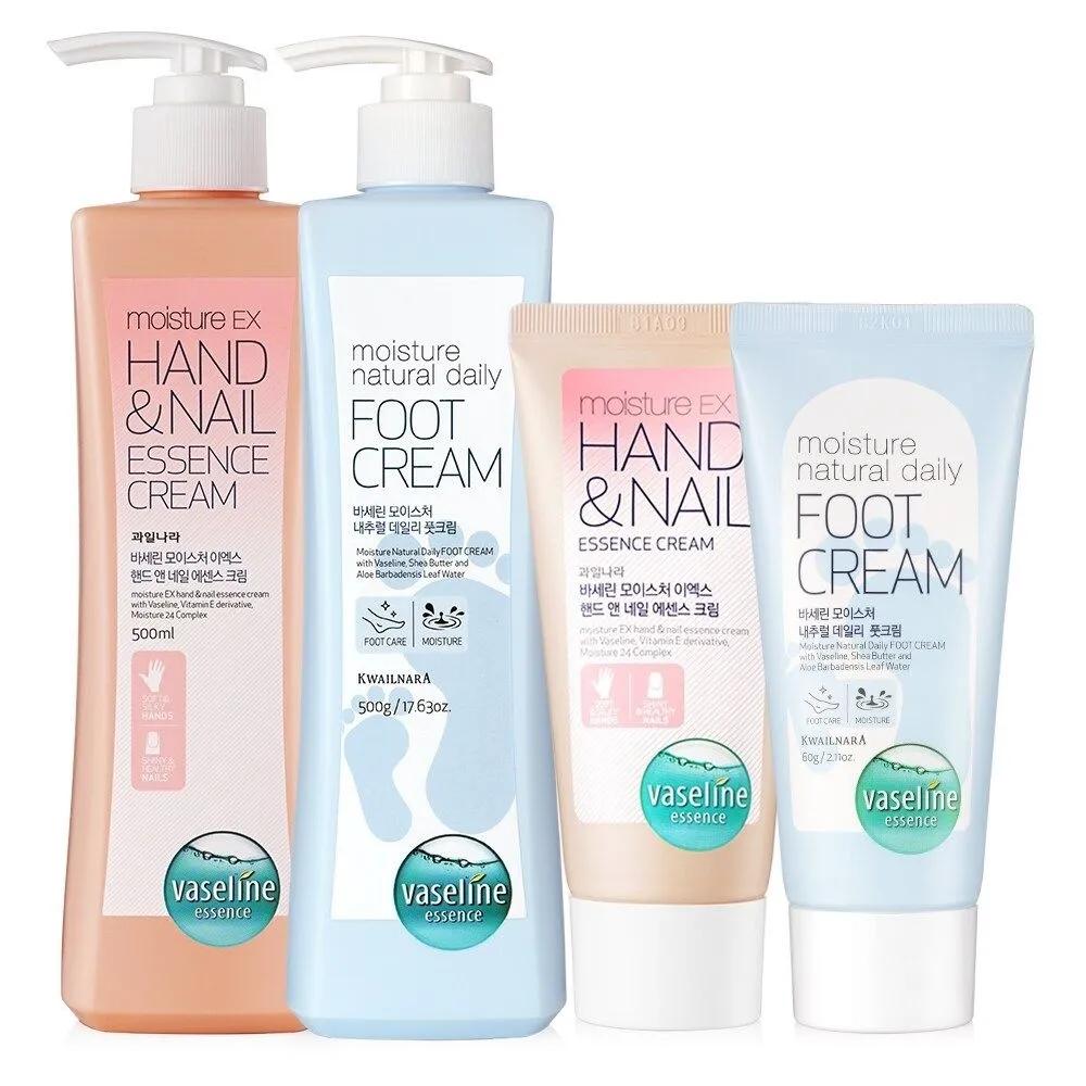 Vaseline Hand Cream 500ml + 60ml + Foot Cream 500ml + 60ml