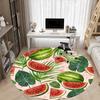 1pc Watermelon Slices Chair Carpet for Office, Soft, Non-Slip Polyester Mat, Office, Entryway, Living Room, Bedroom,  Yy251207246