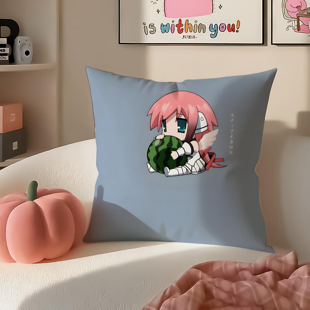 SSora no OOtoshimono Cushion Cover Pillowcase Short Plush Invisible zipper Room Sofa Cushion Cover