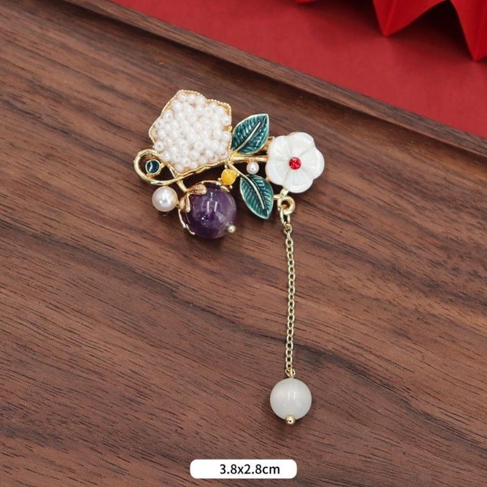 Pearl Neckline Brooch Luxury Brooch Pins Creative Jewelry Gifts  Office