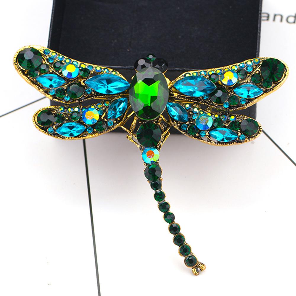 Weiman High Quality Large Crystal Dragonfly Brooch Assorted Colors Fashion Ornament Decor Jewelry for Children s Wedding Alloy