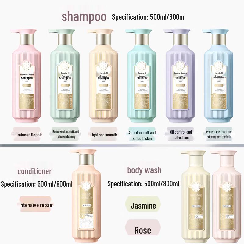 San Sheng Hua Essential Oil Fragrance Hair & Body Wash Set