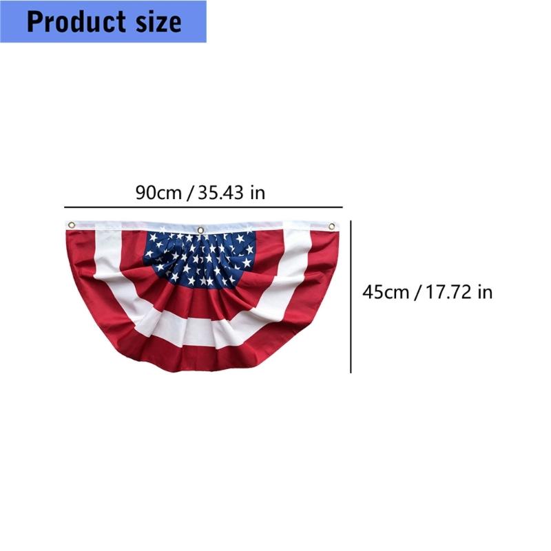 2 Pack Themed trilateral Banners for Outdoor incidents Memorial Day Seasonal Displays