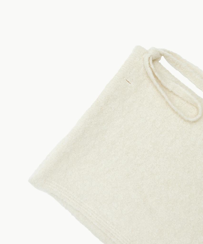 Amomento Mix Boucle Wrap Skirt_Ivory