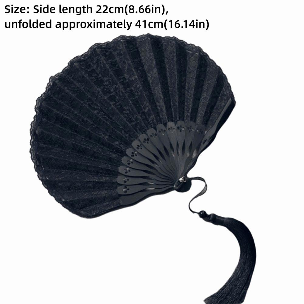 Flower Pattern Hand Fold Fan Multicolor Decorative Fan Lace Folding Fan  Performance Favors